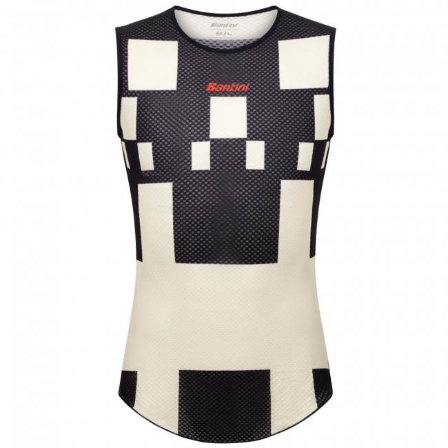 Heren Fietskleding Santini Paris Roubaix 2025 Mouwloos Ondershirt