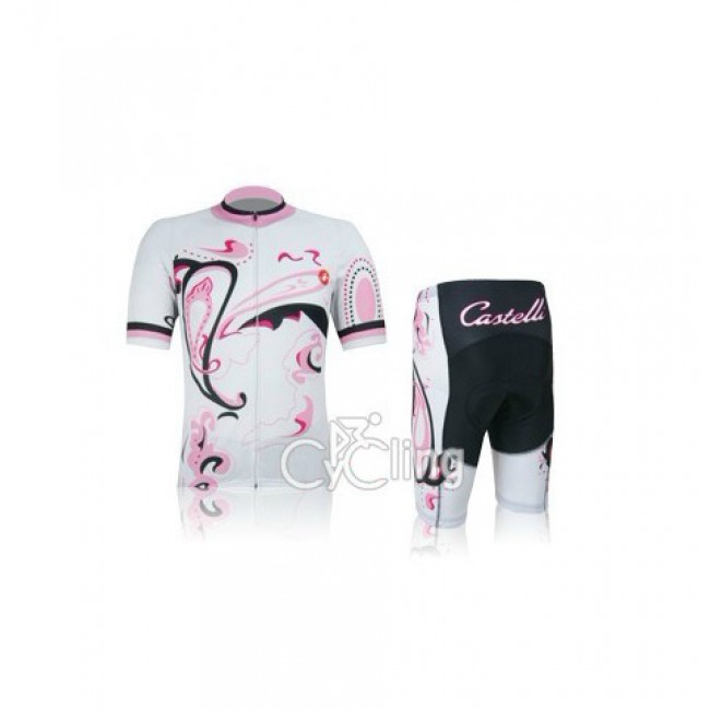 2012 Dames Castelli Fietskleding Fietsshirt Korte+Korte fietsbroeken 3642
