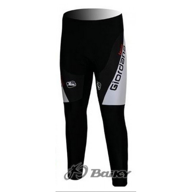 Giordana Pro Team lange fietsbroeken met zeem zwart wit 4761