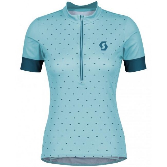 2020 Dames SCOTT Endurance 20 Fietsshirt Korte Mouw Blau 2020329
