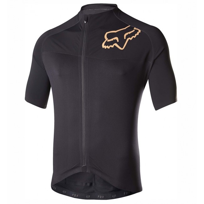 2017 Team FOX Homme zwart Gold Fietsshirt Korte Mouw 840NBEIV 2017082234