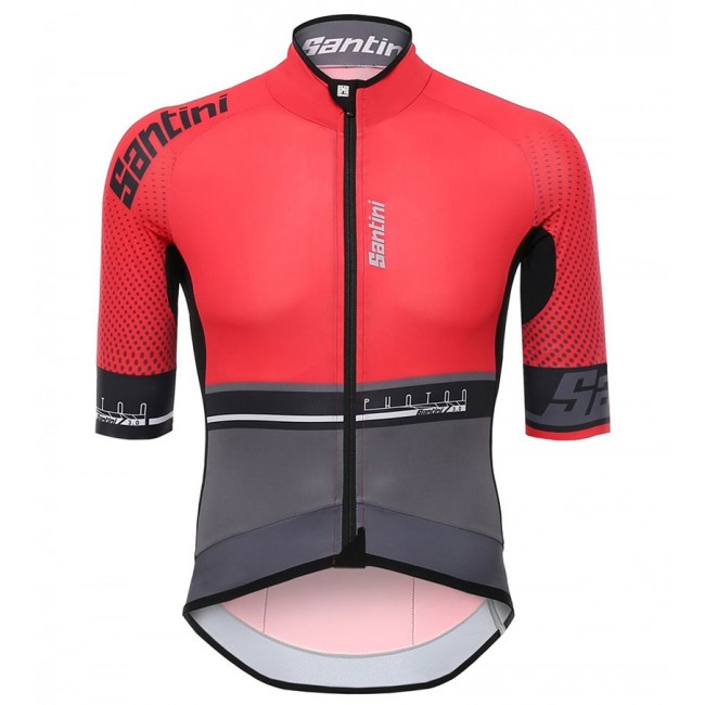 Santini Profteams 2017 Photon 30 Rood Fietsshirt Korte Mouw 253KRRTL 2017082345